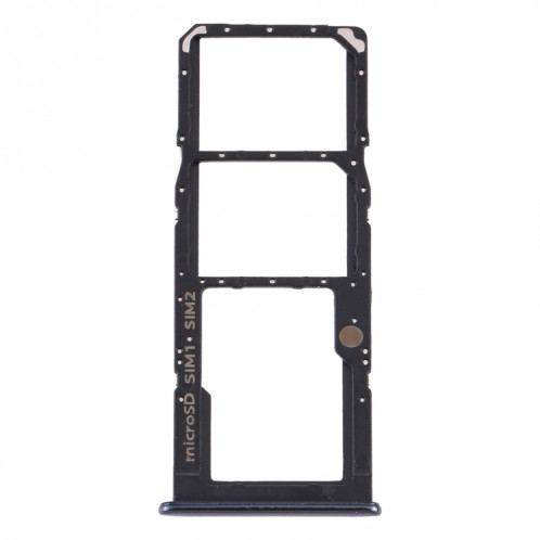 Pour Samsung Galaxy A50s SM-A507 Plateau de carte SIM + Plateau de carte SIM + Plateau de carte Micro SD (Noir) SH997B1707-04
