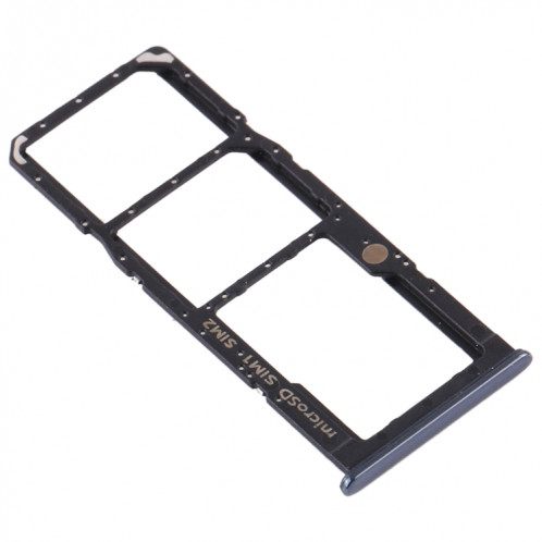 Pour Samsung Galaxy A50s SM-A507 Plateau de carte SIM + Plateau de carte SIM + Plateau de carte Micro SD (Noir) SH997B1707-04