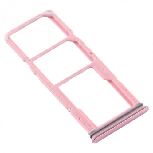 Pour Samsung Galaxy A9 (2018) SM-A920 Plateau de carte SIM + Plateau de carte SIM + Plateau de carte Micro SD (Rose) SH015F1594-04