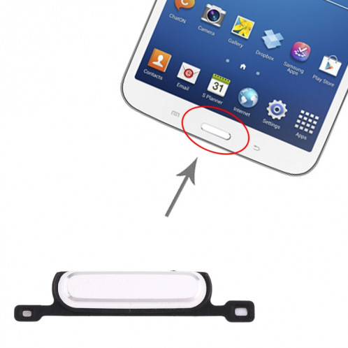 Clé d'accueil pour Samsung Galaxy Tab 3 8.0 SM-T310/T311/T315 (Blanc) SH051W1294-04