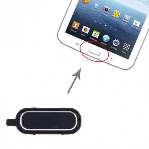Clé d'accueil pour Samsung Galaxy Tab 3 7.0 SM-T210/T211/T217 (Noir) SH052B878-04
