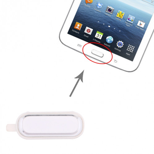 Clé d'accueil pour Samsung Galaxy Tab 3 7.0 SM-T210/T211/T217(Blanc) SH052W1665-04