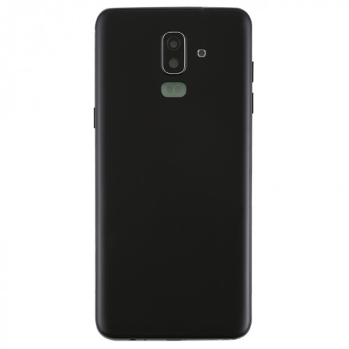 Coque arrière pour Galaxy J8 (2018), J810F/DS, J810Y/DS, J810G/DS avec touches latérales et objectif d'appareil photo (noir) SH62BL1992-06