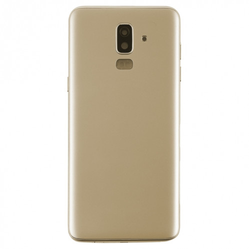 Coque arrière pour Galaxy J8 (2018), J810F/DS, J810Y/DS, J810G/DS avec touches latérales et objectif d'appareil photo (doré) SH62JL229-06