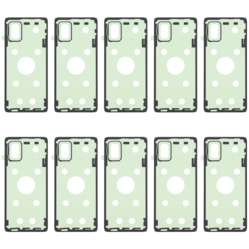 Pour Samsung Galaxy A71 10 pièces adhésif de couverture de boîtier arrière SH2075328-05