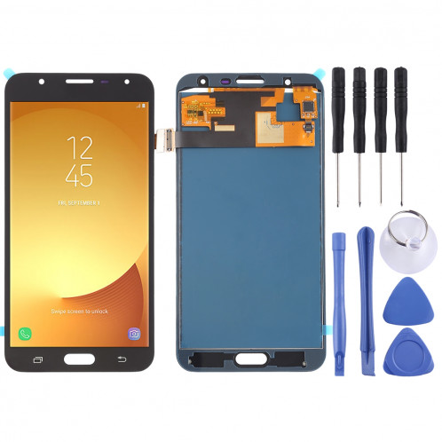 Ecran LCD et ensemble de numérisation complet (matériau TFT) pour Galaxy J7 Neo, J701F / DS, J701M (Noir) SH03BL399-06