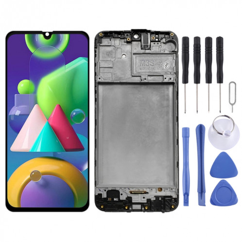 Écran LCD d'origine pour Samsung Galaxy M21 SM-M215 Assemblage complet du numériseur avec cadre SH21061737-06