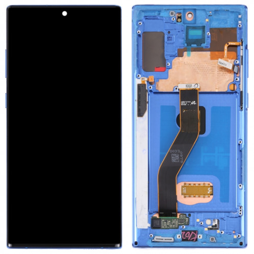 Écran LCD d'origine pour Samsung Galaxy Note10+ 4G/Note10+ 5G SM-N976/N975 Digitizer Assemblage complet avec cadre (Bleu foncé) SH110D1900-05