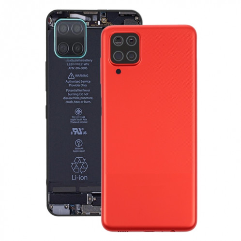 Pour le couvercle arrière de la batterie Samsung Galaxy A12 (rouge) SH73RL766-06