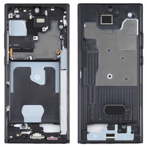 Pour Samsung Galaxy Note20 Ultra SM-N985F Plaque de cadre intermédiaire avec pièces (noir) SH185B13-06