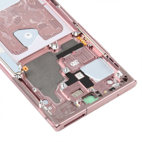 Pour Samsung Galaxy Note20 Ultra SM-N985F Plaque de cadre intermédiaire avec pièces (rose) SH185F1226-06