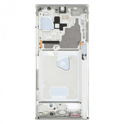 Pour Samsung Galaxy Note20 Ultra SM-N985F Plaque de cadre intermédiaire avec pièces (argent) SH185S597-06