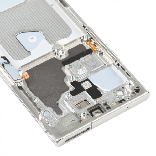Pour Samsung Galaxy Note20 Ultra SM-N985F Plaque de cadre intermédiaire avec pièces (argent) SH185S597-06