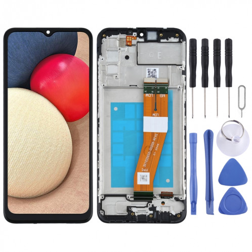 Écran LCD d'origine pour Samsung Galaxy A02s SM-A025F (Version GE) Ensemble complet de numériseur avec cadre SH2297687-06