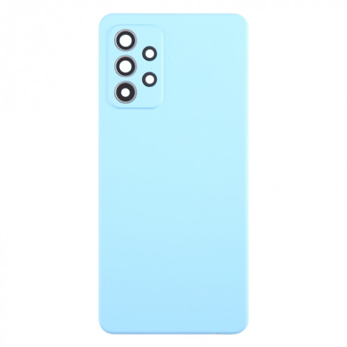 Pour Samsung Galaxy A52 5G / A52 4G Couvercle arrière de la batterie avec couvercle d'objectif d'appareil photo (bleu) SH31LL1578-07