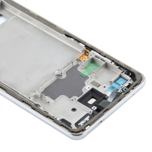 Pour Samsung Galaxy A72 5G SM-A726 plaque de lunette de cadre moyen (argent) SH337S1517-06