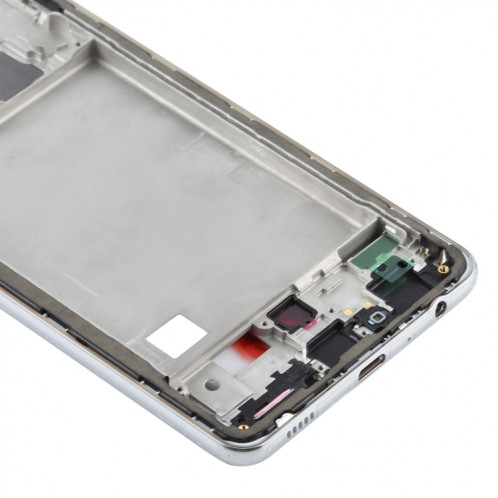 Pour Samsung Galaxy A72 5G SM-A726 plaque de lunette de cadre moyen (argent) SH337S1517-06