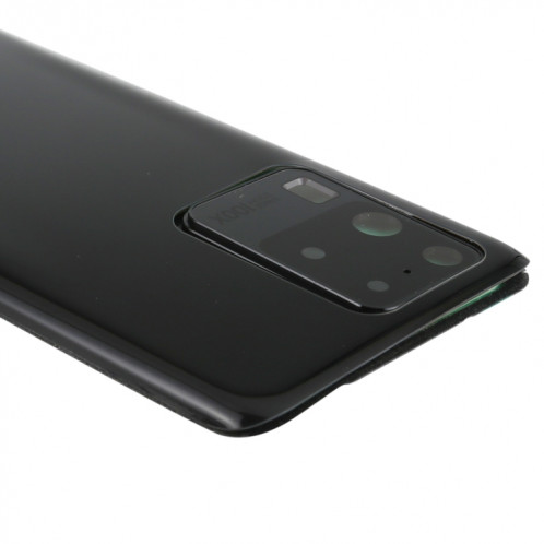 Coque arrière de batterie pour Samsung Galaxy S20 Ultra avec cache d'objectif d'appareil photo (noir) SH77BL1440-06