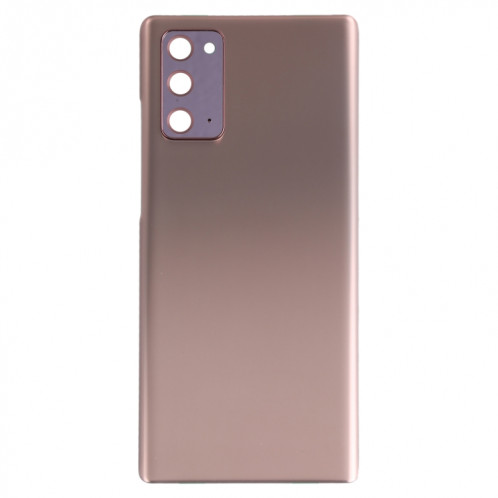 Coque arrière de batterie pour Samsung Galaxy Note20 avec cache d'objectif d'appareil photo (or rose) SH9RGL991-06