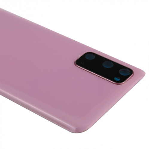 Coque arrière de batterie pour Samsung Galaxy S20 avec cache d'objectif d'appareil photo (rose) SH81FL1853-06