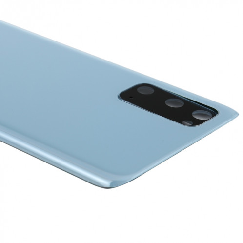 Coque arrière de batterie pour Samsung Galaxy S20 avec cache d'objectif d'appareil photo (bleu) SH81LL1762-06