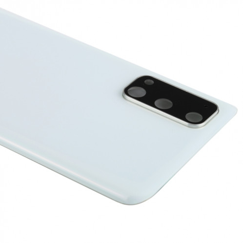 Coque arrière de batterie pour Samsung Galaxy S20 avec cache d'objectif d'appareil photo (blanc) SH81WL375-06