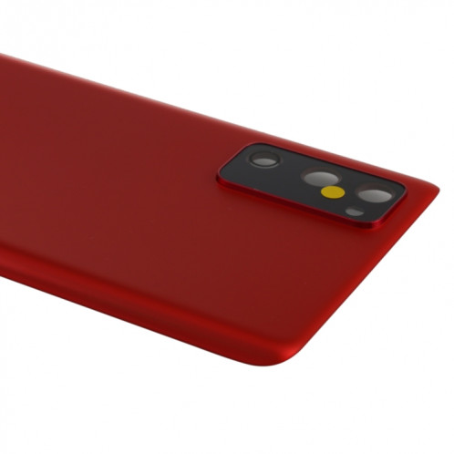 Coque arrière de batterie pour Samsung Galaxy S20 FE avec cache d'objectif d'appareil photo (rouge) SH84RL198-06