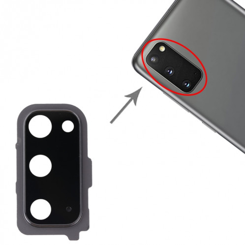 Pour le couvercle de l'objectif de l'appareil photo Samsung Galaxy S20 (noir) SH421B457-04