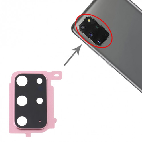 Pour le couvercle de l'objectif de l'appareil photo Samsung Galaxy S20+ (rose) SH423F1000-04