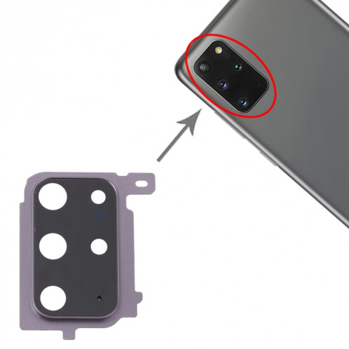 Pour le couvercle de l'objectif de l'appareil photo Samsung Galaxy S20 + (violet) SH423P1821-04