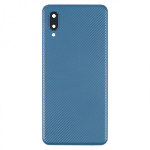 Coque arrière de batterie pour Samsung Galaxy A02 avec cache d'objectif d'appareil photo (bleu) SH29LL1431-06