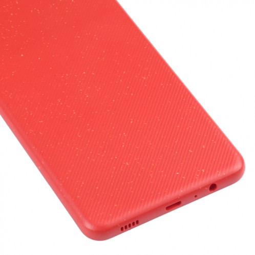 Coque arrière de batterie pour Samsung Galaxy A02 avec cache d'objectif d'appareil photo (rouge) SH29RL714-06