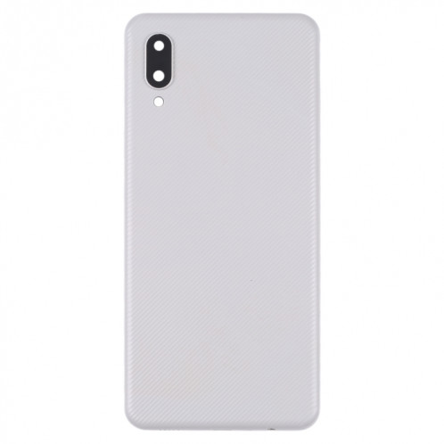 Coque arrière de batterie pour Samsung Galaxy A02 avec cache d'objectif d'appareil photo (blanc) SH29WL908-06