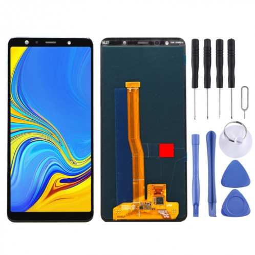 Écran LCD Super AMOLED d'origine pour Galaxy A7 (2018), A750F / DS avec ensemble complet de numériseur (noir) SH461B1591-05
