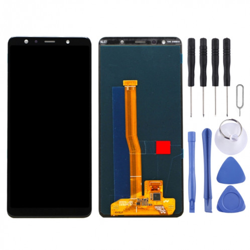 Écran LCD Super AMOLED d'origine pour Galaxy A7 (2018), A750F / DS avec ensemble complet de numériseur (noir) SH461B1591-05