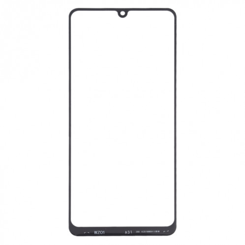 Pour Samsung Galaxy A31 10pcs Lentille en verre extérieure de l'écran avant (Noir) SH502B1331-06