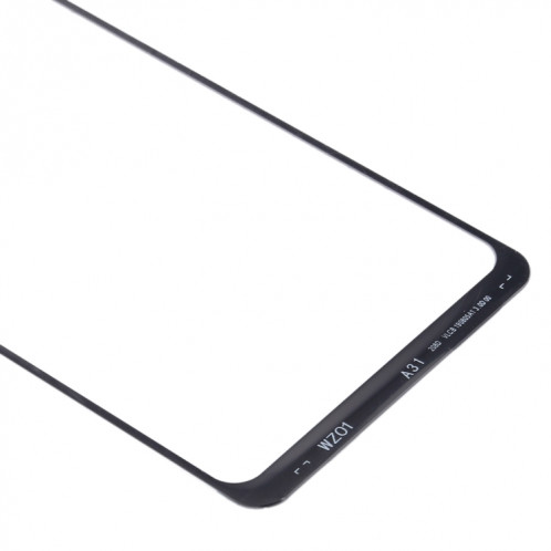 Pour Samsung Galaxy A31 10pcs Lentille en verre extérieure de l'écran avant (Noir) SH502B1331-06