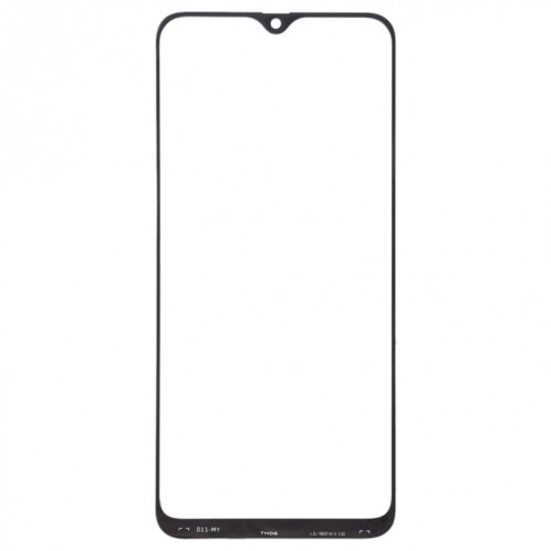 Pour Samsung Galaxy A40s 10pcs Lentille en verre extérieure de l'écran avant (Noir) SH506B245-06