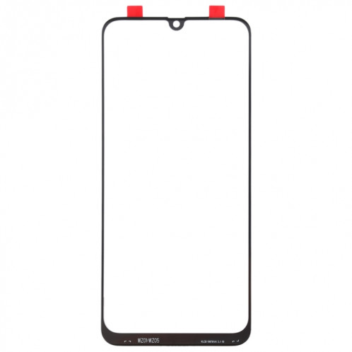 Pour Samsung Galaxy A50s 10pcs Lentille en verre extérieure de l'écran avant (Noir) SH507B1866-06