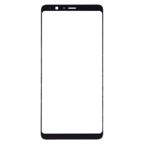 Pour Samsung Galaxy A8 Star / A9 Star 10pcs Lentille en verre extérieure de l'écran avant (Noir) SH517B668-06