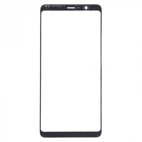 Pour Samsung Galaxy A8 Star / A9 Star 10pcs Lentille en verre extérieure de l'écran avant (Noir) SH517B668-06