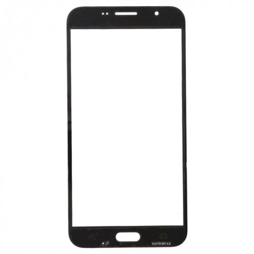 Pour Samsung Galaxy J7 V / J727V / J727P 10pcs Lentille en verre extérieure de l'écran avant (Noir) SH23BL780-06