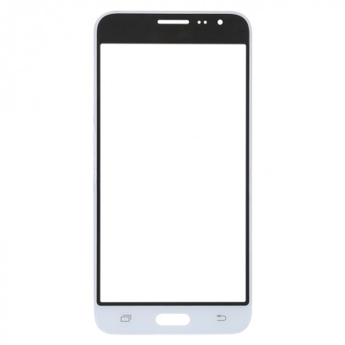 Pour Samsung Galaxy J3 (2016) / J320FN / J320F / J320G / J320M / J320A / J320V / J320P 10pcs lentille extérieure en verre d'écran avant (blanc) SH29WL559-06