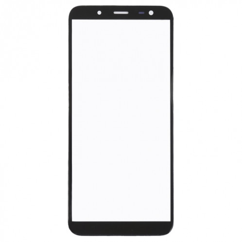 Pour Samsung Galaxy J6, J600F/DS, J600G/DS 10pcs lentille extérieure en verre d'écran avant (noir) SH535B717-06