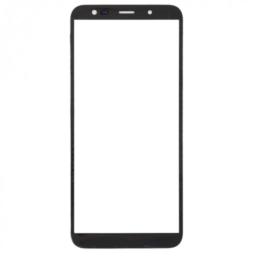 Pour Samsung Galaxy J6, J600F/DS, J600G/DS 10pcs lentille extérieure en verre d'écran avant (noir) SH535B717-06