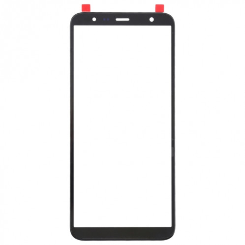 Pour Samsung Galaxy J4 + / J6 + / J610 10pcs Lentille en verre extérieure de l'écran avant (Noir) SH537B552-06