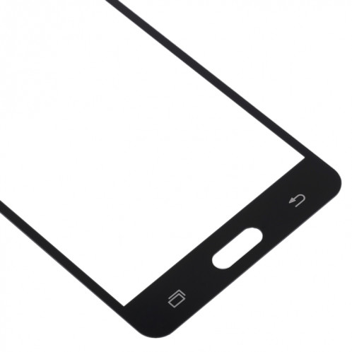 Pour Samsung Galaxy J3 Pro / J3110 10pcs Lentille en verre extérieure de l'écran avant (Noir) SH42BL331-06