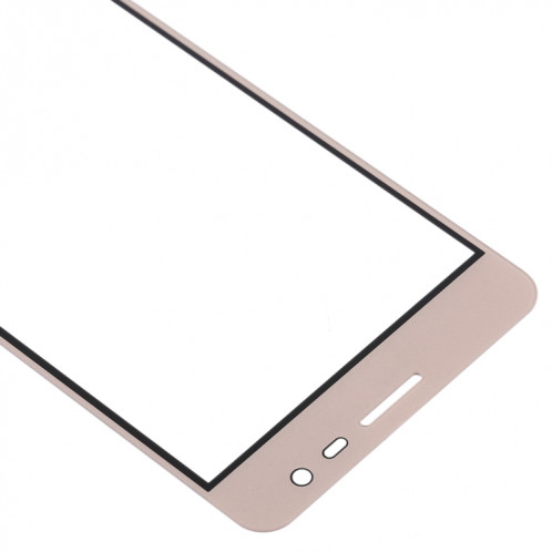 Pour Samsung Galaxy J3 Pro / J3110 10pcs Lentille en verre extérieure de l'écran avant (Or) SH42JL782-06
