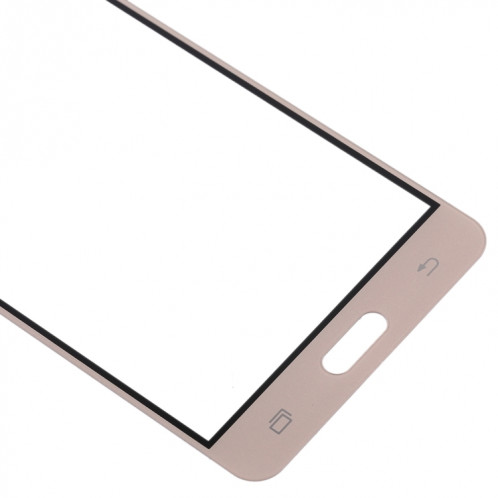 Pour Samsung Galaxy J3 Pro / J3110 10pcs Lentille en verre extérieure de l'écran avant (Or) SH42JL782-06