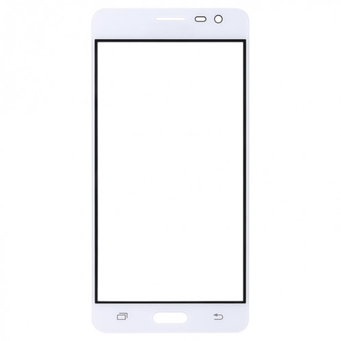 Pour Samsung Galaxy J3 Pro / J3110 10pcs Lentille en verre extérieure de l'écran avant (Blanc) SH42WL1058-06